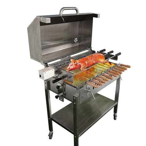 Stainless Steel Bbq Cypriot Charcoal Greek Rotisserie Charcoal