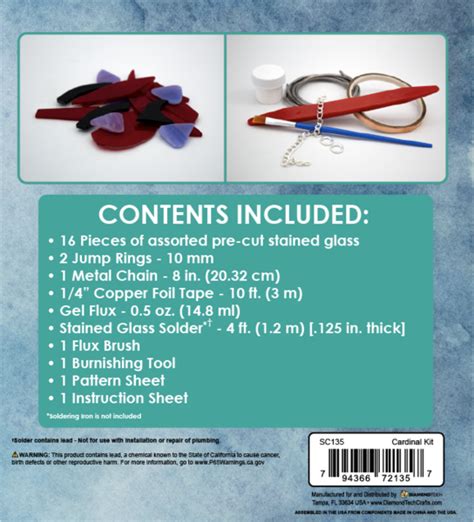 Stained Glass Starter Kit Cardinal Diamond Tech Crafts