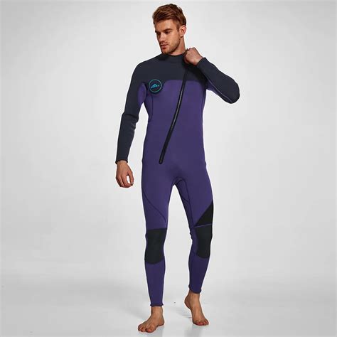 Mm Masculino Wetsuits Jaqueta De Manga Longa Neoprene Frente Z Per