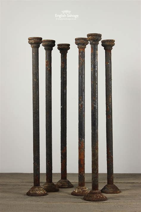 Salvaged Old Short Cast Iron Columns Architectural Salvage Iron Cast Iron