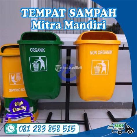 Tempat Sampah Oval Gandeng 2 Untuk Sampah basah dan Kering - Tribun ...