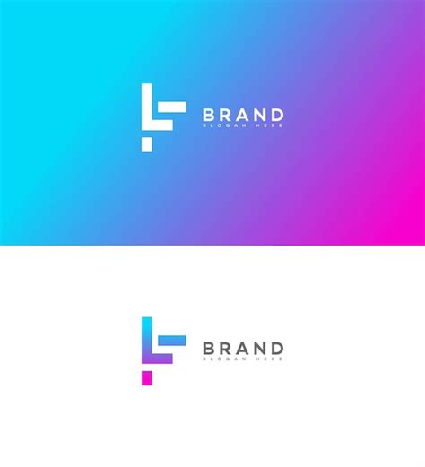 Modelo De Identidad De Marca Con El Logotipo De La Letra Lf Vector