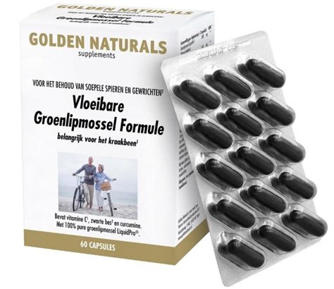 Golden Naturals Groenlipmossel Vloeibare Formule 60 Softgel Capsules Voordelig Online Kopen