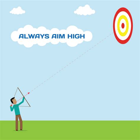 Always Aim For High Vector Illustration Graphic 21899083 Vector Art At