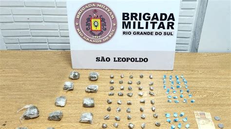 BM prende homem por tráfico em São Leopoldo Brigada Militar