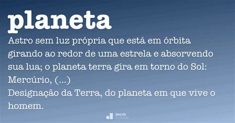 Significado Da Palavra Planeta