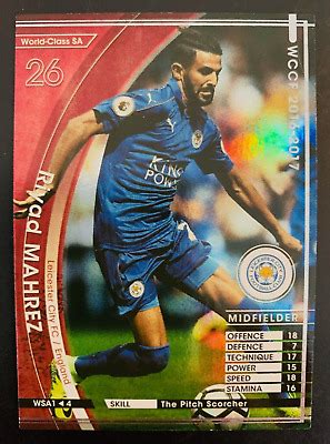 Panini Wccf World Class Sa Riyad Mahrez Leicester City