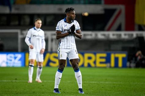 Atalantas Duvan Zapata Portrait Reacting During Editorial Stock Photo