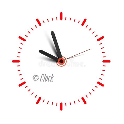 Clock Icon Vector Time Symbol Stock Vector Illustration Of Object