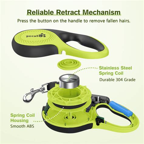 Pecute Retractable Dog Leash with Rechargeable LED Light