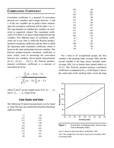 FREE 20+ Correlation Coefficient Samples in PDF