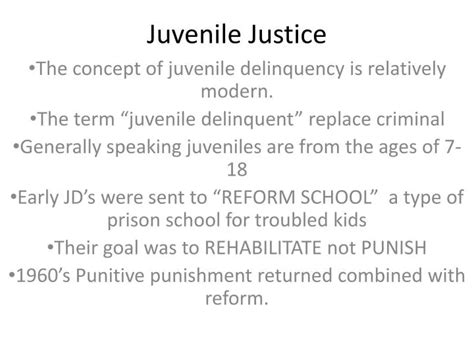 Ppt Juvenile Justice Powerpoint Presentation Free Download Id 2149042