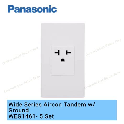 AIRCON OUTLET PANASONIC WEG1461 5 Aircon Outlet Tandem Outlet Lazada PH