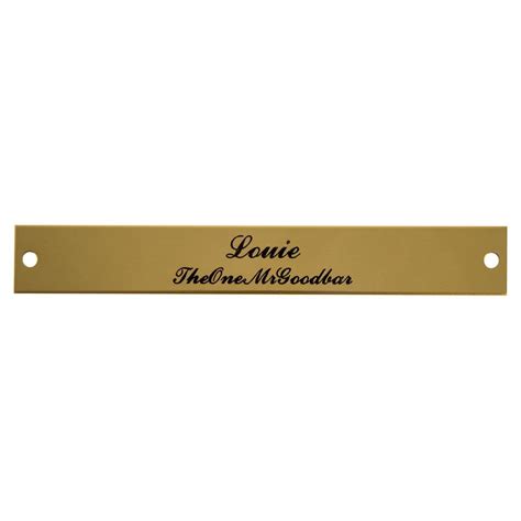 Rectangle Halter Name Plate 58 Schneiders