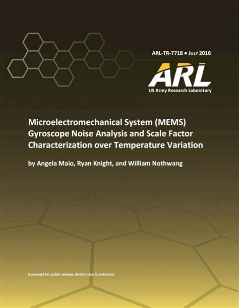 PDF Microelectromechanical System MEMS Gyroscope Noise