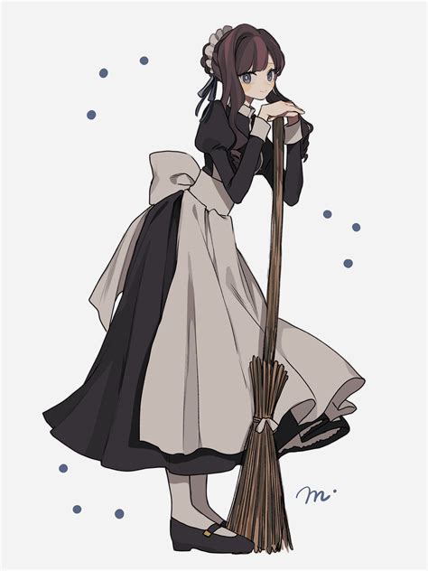 Safebooru 1girl Apron Back Bow Black Dress Black Footwear Blue Eyes