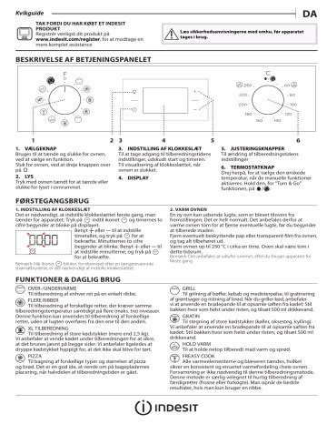 Indesit Ifw H Ix Oven Brugermanual Manualzz