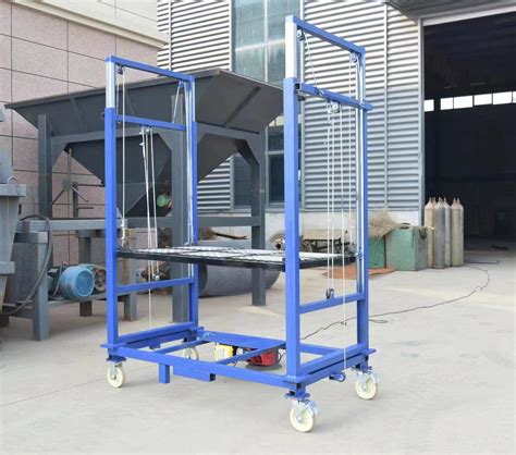 China 500kg 6m Telescopic Folding Electric Scaffold Portable Safe