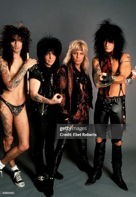 Motley Crue photographed backstage at the Hartford Civic Center in ...