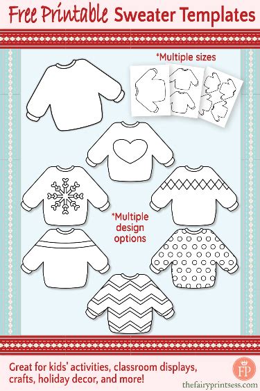 Sweater Weather Bulletin Board Display Craft Set Free Printable Artofit