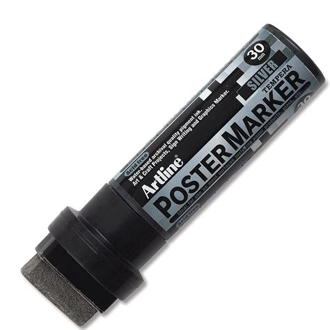 Artline Poster Markers - Metallic Silver, 30 mm - Walmart.com