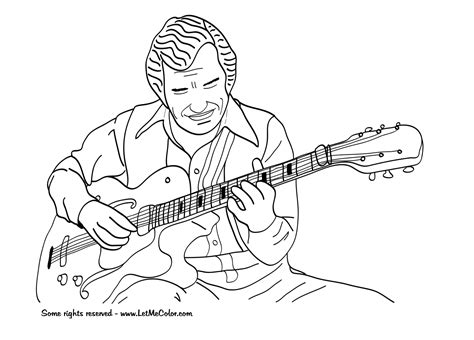 Coloriage Guitariste M Tiers Et Professions Coloriages Imprimer