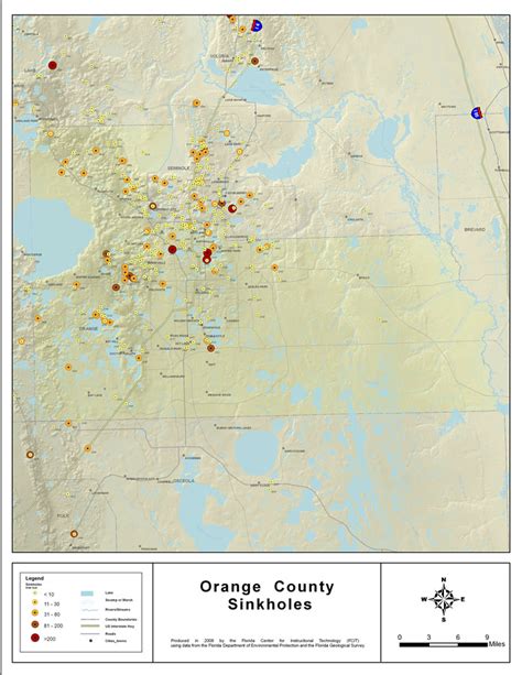 Sinkholes Of Orange County Florida 2008
