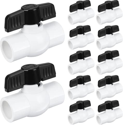 Amazon 6Pcs 1 2 Female Threaded PVC Ball Valve Water Pipe Shut