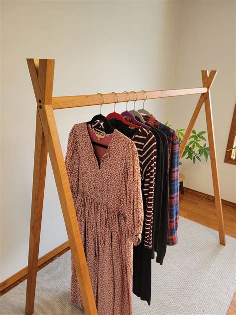 Wooden Clothing Rack, Garment Rack, Clothes Rack, Retail Clothes Rack ...