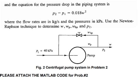 Solved The 2 A Centrifugal Pump Operates With A Bypass As