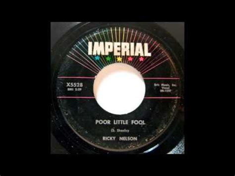 Ricky Nelson – Poor Little Fool (1958, Vinyl) - Discogs