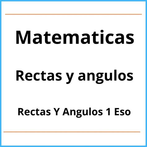 Ejercicios Matematicas Eso Rectas Y Angulos Pdf Hot Sex Picture