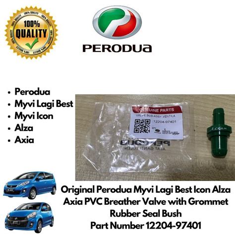 Perodua Myvi Lagi Best Icon Alza Axia PVC Breather Valve With Grommet