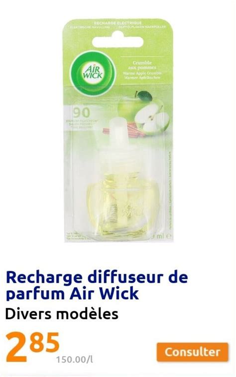 Promo Recharge Diffuseur De Parfum Air Wick Chez Action