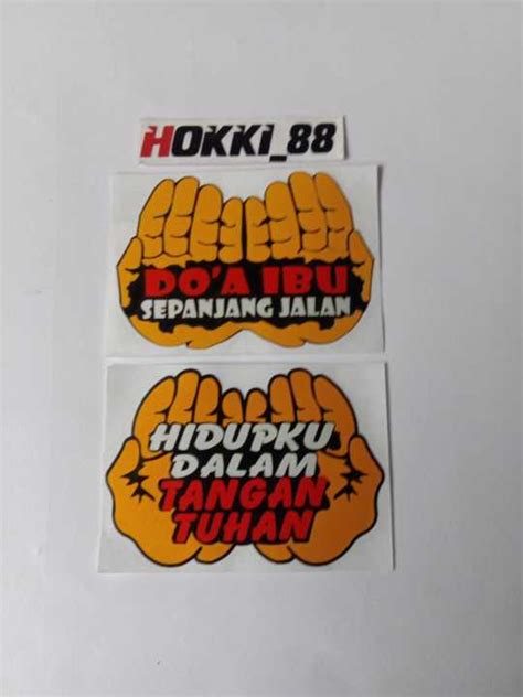 Stiker Doa Ibu Cutting Sticker Do A Ibu Viral Variasi Motor Mobil Murah