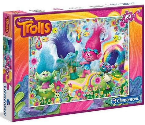 Clementoni Puzzle Trolls 180 Pieces Recommended Age 7 VMD