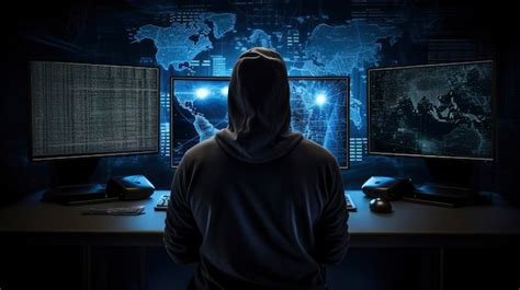 Hacker Un Vistazo Al Mundo De Las Ciberconspiraciones Foto Premium