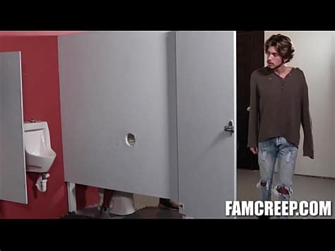 Ryan Kneeds Sucks His Stepfathers Michael Roman Cock In Public Toilet XVIDEOS