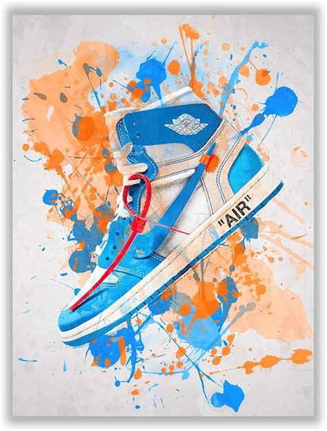 Amazon Hypebeast Blue Watercolor Sneaker Air Poster X Inch