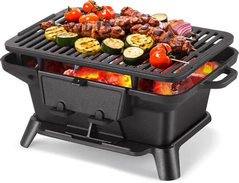 Amazon Ironmaster Hibachi Grill Outdoor Small Portable Charcoal