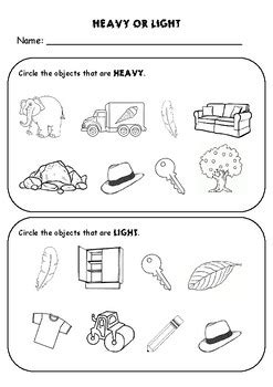 Light Heavy Coloring Pages