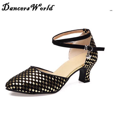 Aliexpress.com : Buy Sexy Ladies Latin Dancing Shoes 5 cm Heel Satin ...