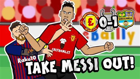 TAKE MESSI OUT By Chris Smalling Man Utd Vs Barcelona Champions