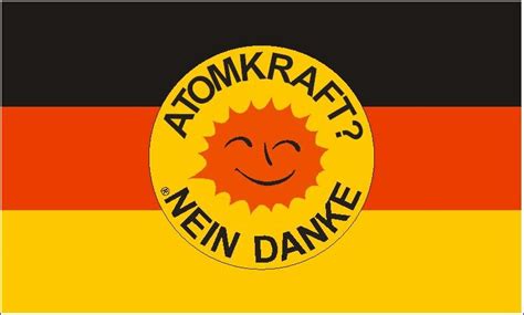 Fahne Deutschland Atomkraft Nein Danke X Cm