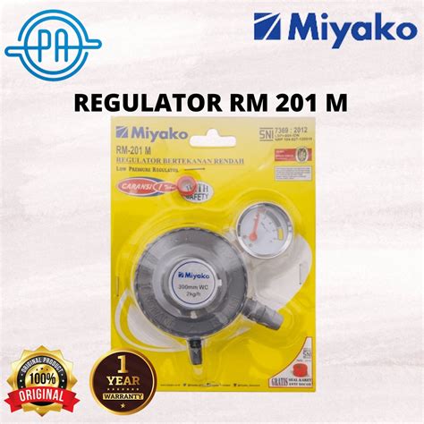 Jual Regulator Meter Gas Miyako RM 201M Tekanan Rendah LPG RM201M 201