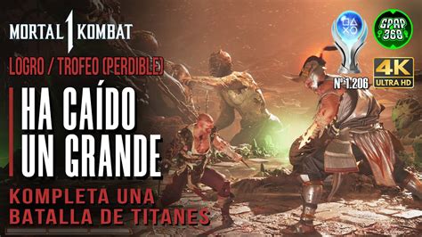 Mortal Kombat 1 Logro Trofeo Ha caído un grande Batalla de