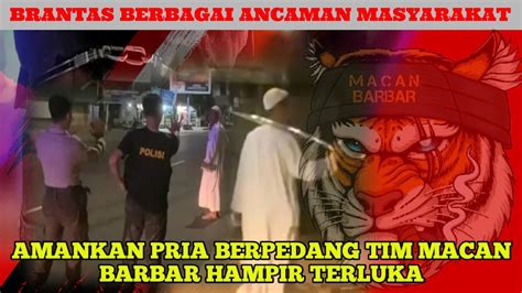 Amankan Pria Berpedang Tim Macan Barbar Hampir Terluka Macan