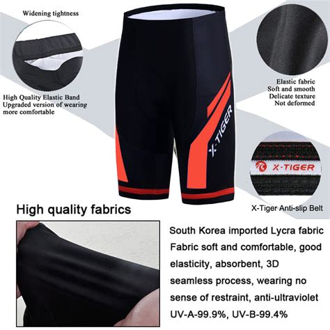 X Tiger De Ciclismo Profesional Pantalones Cortos Con Almohadilla De