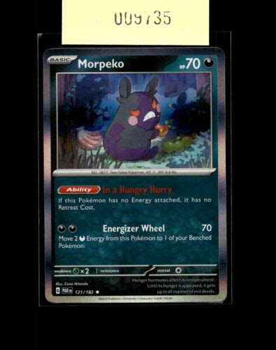 SV04 Paradox Rift 121 182 Morpeko Pokémon NM Holo eBay