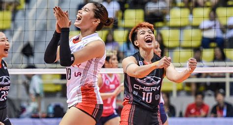 Pvl Chery Tiggo Beats Creamline Ends Game Win Streak